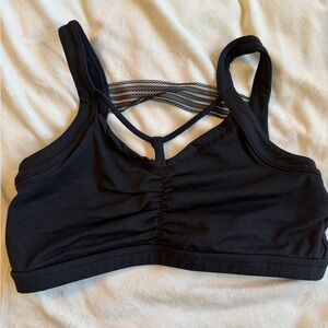California Kisses Black Strappy Sports Bra/bralette